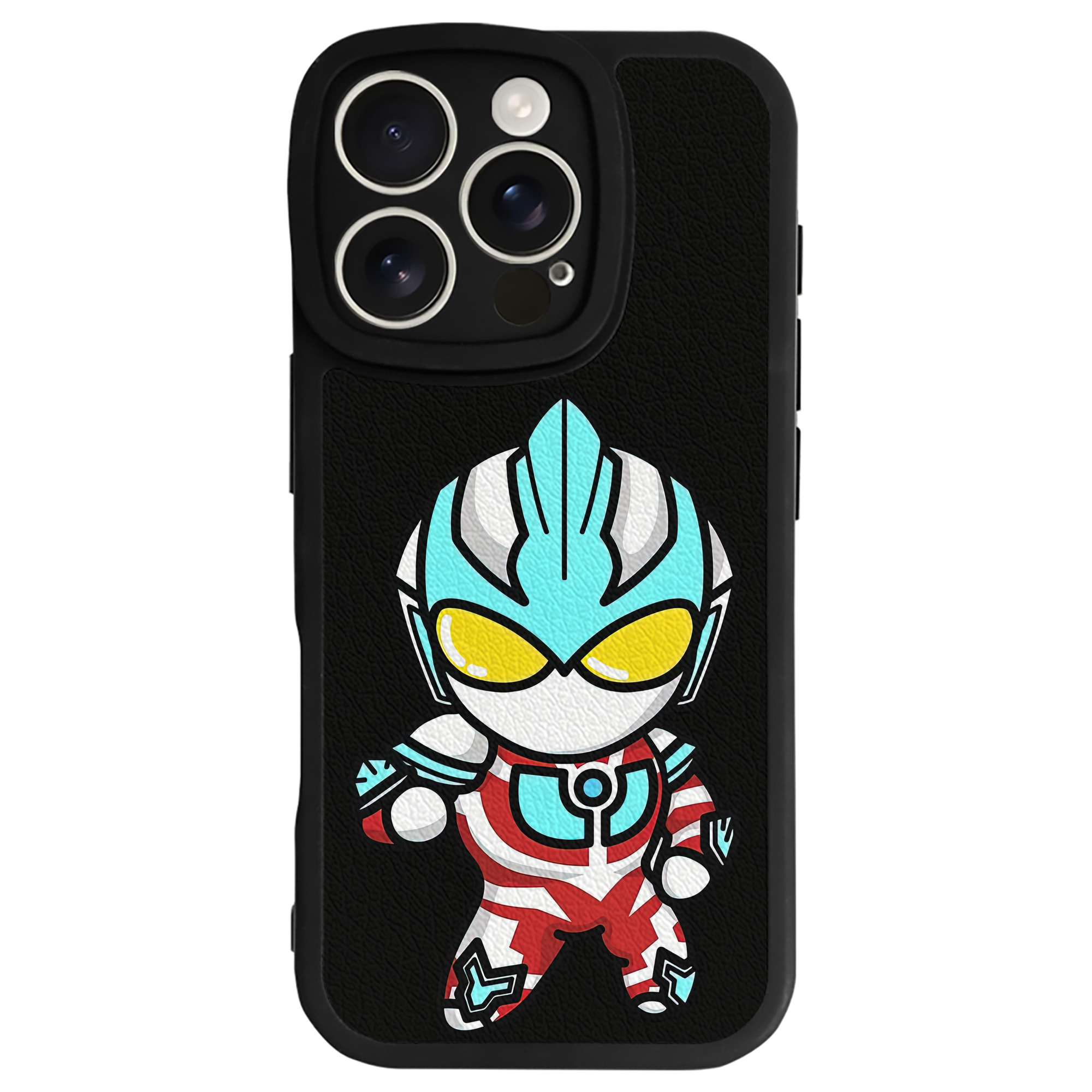 （画像用） ウルトラマン Ultraman 【iPhone 16シリーズ対応】シリコンスマホケース（レザー調） 材質：シリコン